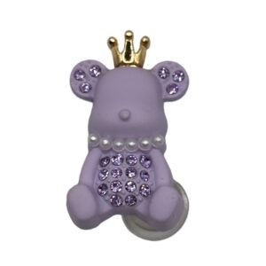 PURPLE 3D CROWN BEAR